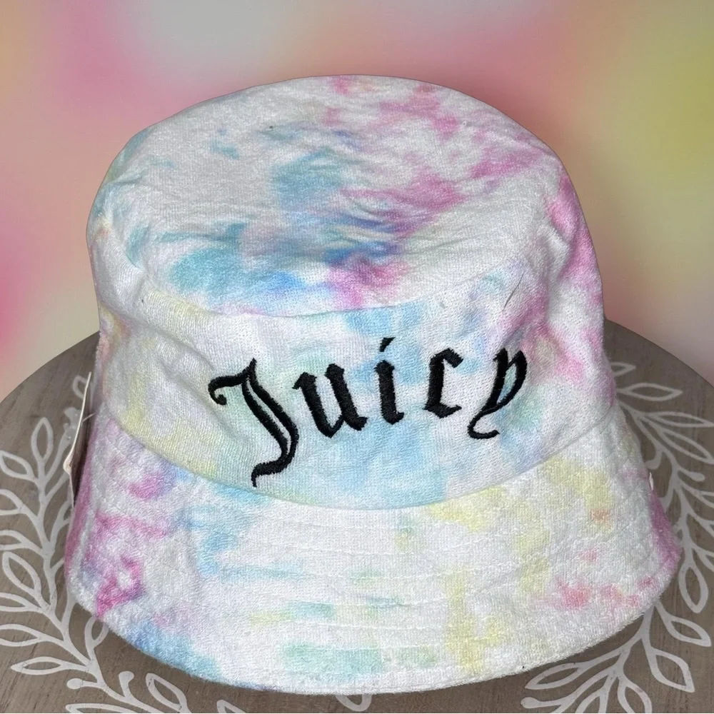NWT Juicy Couture Tie Dye Bucket Hat perfect for a beachy California girl look☀️ - Picture 3 of 6